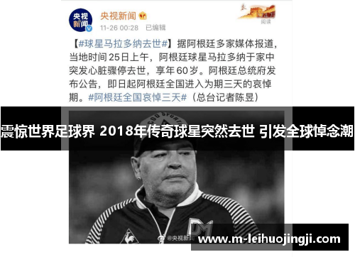 震惊世界足球界 2018年传奇球星突然去世 引发全球悼念潮